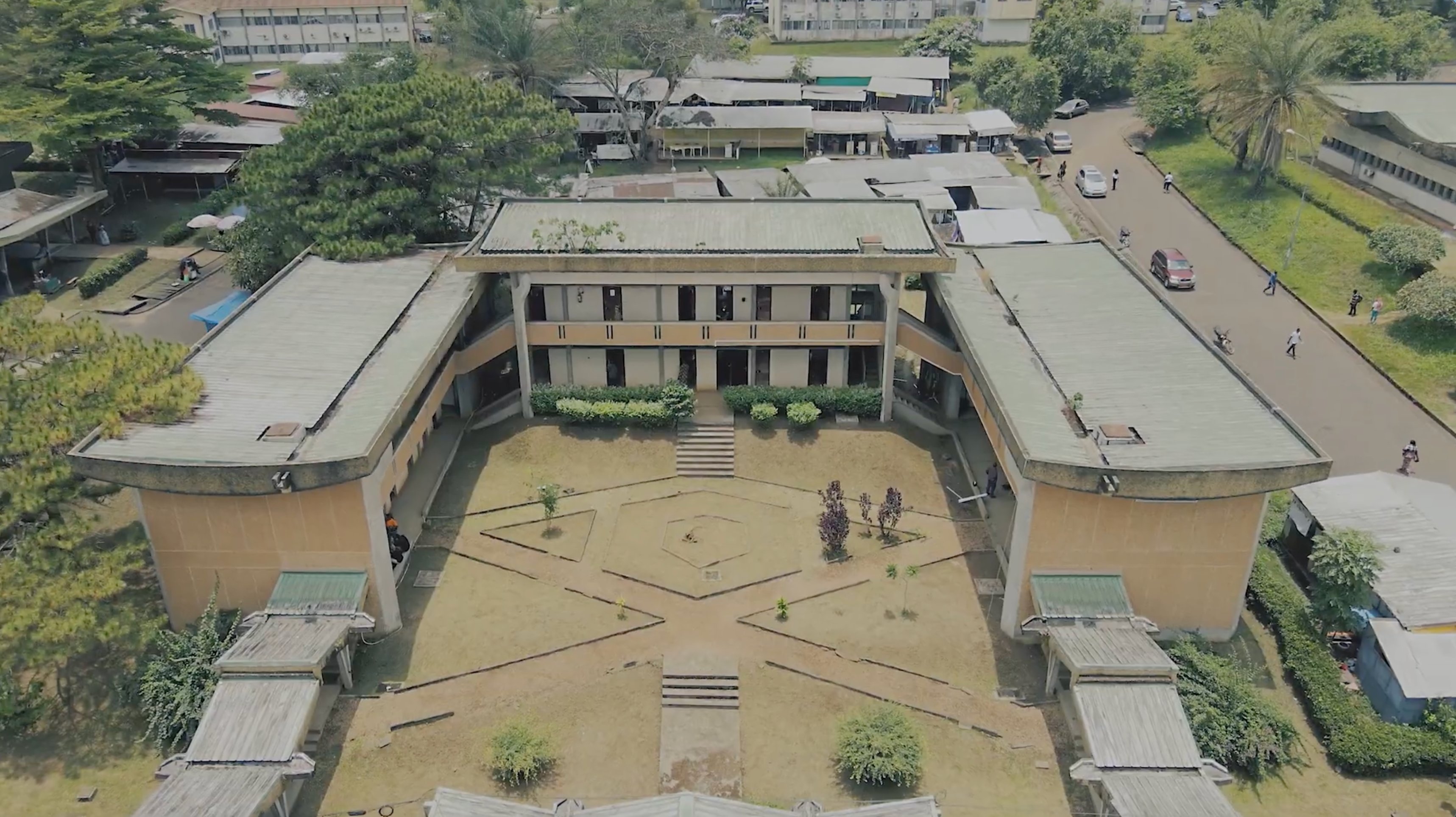 University of Buea Faculty building aerial